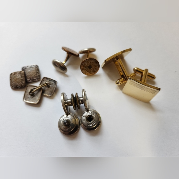 4 sets of VINTAGE Cufflinks - Picture 2 of 5